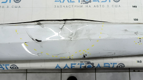Right threshold Audi A6 C7 12-15 s-line pkg, white, dented, broken, scratches