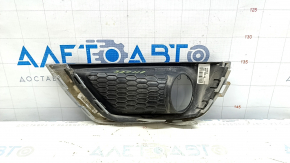 Bumper grille with overlay right Jeep Compass 17-21 chrome, sand