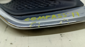Bumper grille with overlay right Jeep Compass 17-21 chrome, sand
