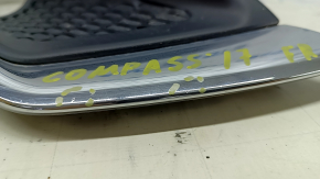 Bumper grille with overlay right Jeep Compass 17-21 chrome, sand