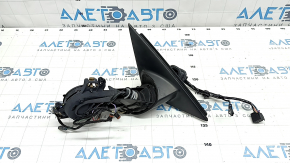Right side mirror base Audi A6 C7 12-18 14+2 pins, for auto warehouse, BSM, turn signal, auto-dimming, without overlay, broken mount