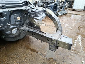 Front left quarter Toyota Highlander 20-22 hybrid, graphite, on the body, bump