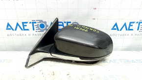 Left side mirror complete Jeep Compass 17-24 5+7 pins, BSM, turn signal, heated, graphite, with chrome molding