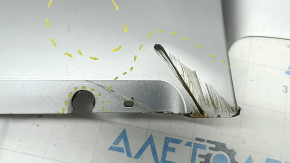 Jeep Compass 17-22 rear bumper lip gray, pressed, scratches, broken mount