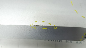 Jeep Compass 17-22 rear bumper lip gray, pressed, scratches, broken mount