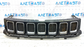Radiator grill grill Jeep Compass 17-21 assembled 3 parts, sand, scratches