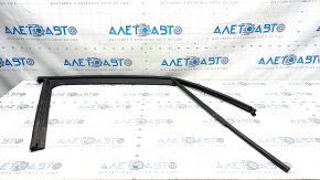 Upper door molding, front right, Jeep Renegade 15-17, with glass seal, tear