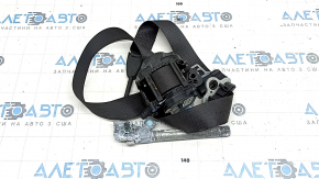 Driver's seat belt Jeep Compass 17-21 black, with tensioner, water damage, dry cleanable