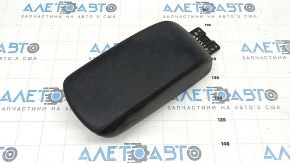Armrest Jeep Compass 17-21 leather, black, brown stitching, dry cleanable