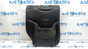 Rear row of seats 2nd row upper part right Jeep Compass 17-18 leather black, brown stitching, for cleaning