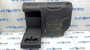Rear row of seats 2nd row upper part left Jeep Compass 17-18 leather black, brown stitching, for cleaning