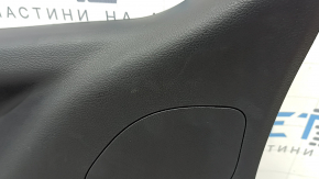 Lower tailgate trim Jeep Compass 17-24 black, with plugs, scratches, whitened plastic