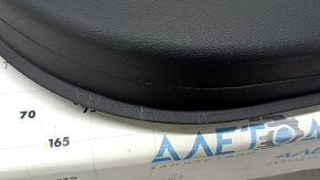 Door trim card front left Jeep Compass 17-21 black, black leather armrest, brown stitching