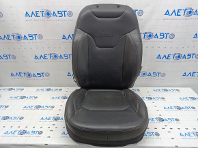 Driver's seat upholstery Jeep Compass 17-17 black leather, dry cleanable