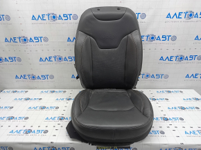 Jeep Compass 17-17 passenger seat upholstery black leather, dry cleanable