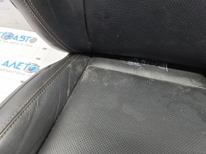 Jeep Compass 17-17 passenger seat upholstery black leather, dry cleanable