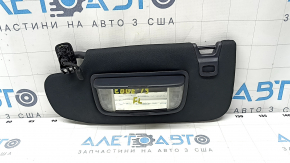 Left visor Ford Edge 19-24 black, Home link