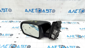 Left side mirror complete Ford Edge 15-18 14 pins, BSM, heated, backlight, auto-dimming, turn signal, graphite