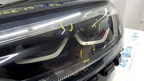 Headlight front left complete Ford Edge 19-24 BI-LED, sand