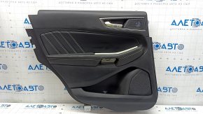 Door trim card rear left Ford Edge 19-24 leather black with gray stitching, armrest leather black with gray stitching, ST
