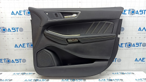Door trim card front right Ford Edge 19-24 leather black with gray stitching, armrest leather black with gray stitching, Bang & Olufsen, ST