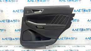 Door trim card rear right Ford Edge 19-24 leather black with gray stitching, armrest leather black with gray stitching, ST, dented