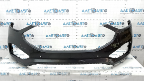 Front bumper bare Ford Edge 19-24 graphite, for parking sensors, without towing hook, scratches