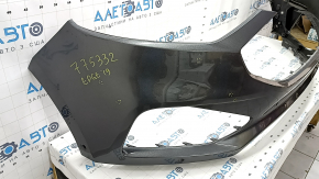 Front bumper bare Ford Edge 19-24 graphite, for parking sensors, without towing hook, scratches