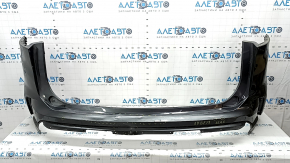 Rear bumper bare Ford Edge 19-24 graphite, for parking sensors, dented, scratches