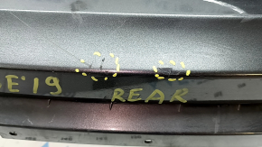 Rear bumper bare Ford Edge 19-24 graphite, for parking sensors, dented, scratches