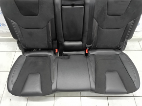Rear seat 2nd row Ford Edge 19-24 combination black leather with gray stitching, ST