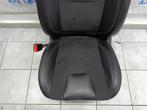 Driver's seat Ford Edge 19-24 with airbag, electric, heated, ventilated, combined black leather with gray stitching, ST, without block