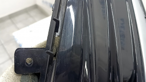 Front bumper grille right Ford Edge 19-24 under fog lights, black gloss with chrome molding, sand