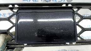 Lower grille of the front bumper Ford Edge 19-24 under the radar without engine heating, ST, ST-Line, black gloss, sand