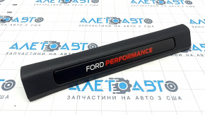 Door sill trim front right Ford Edge 19-24 black, Ford Performance, worn