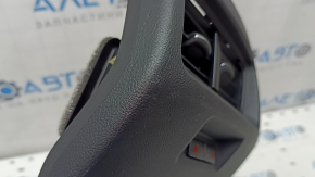Rear center console trim Ford Edge 15-24 black, with air duct deflector, heating buttons and socket, for cigarette lighter, scratches