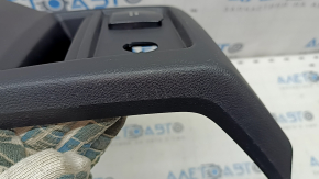 Rear center console trim Ford Edge 15-24 black, with air duct deflector, heating buttons and socket, for cigarette lighter, scratches