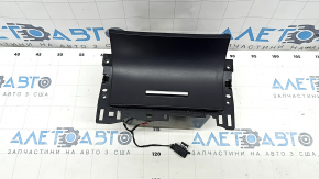 Box pocket center console Ford Edge 19-20 black, for wireless charging, with backlight, scratch