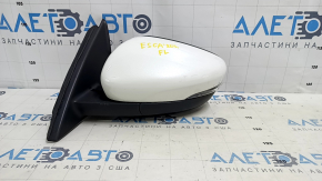 Left side mirror complete Ford Escape MK4 20-21 12 pins, BSM white, turn signal and blind spot sensor, scratch