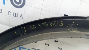 Rear right fender arch trim for Ford Escape MK4 20-24: structure, scratches, broken fasteners, missing fasteners