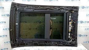Sunroof assembly for Ford Edge 19-24 panoramic, black curtain, sand