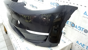 Tesla Model Y 20-25 bare front bumper without parking sensors, graphite, dents, scratches, sand, broken fasteners