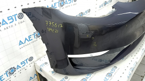 Tesla Model Y 20-25 bare front bumper without parking sensors, graphite, dents, scratches, sand, broken fasteners