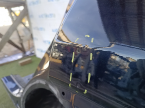 Quarter wing rear left Toyota Highlander 20- under BSM, black, on the body, bumps