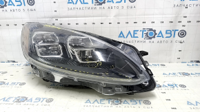 Right front headlight assembly for Ford Escape MK4 20-22 LED, scratches, cracks, peeling varnish