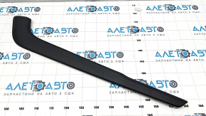 Upper left side center console trim for Ford Edge 19-20, black leather