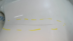 Left rear bumper, bare, for Ford Escape MK4 2024, for parking, white, scratch, chip