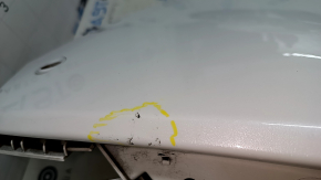 Left rear bumper, bare, for Ford Escape MK4 2024, for parking, white, scratch, chip