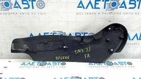 Tesla Model Y 20-25 right passenger seat trim panel, black, broken mount
