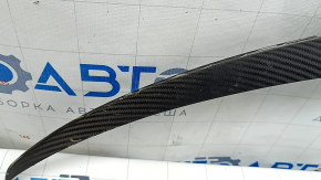 Tesla Model Y 20-25 carbon fiber trunk spoiler with blistered paint
